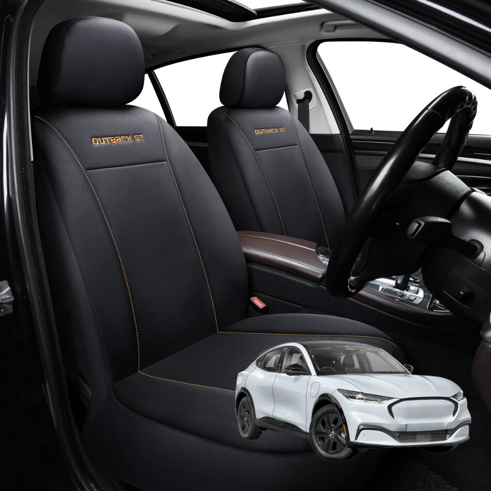 Car Front Seat Cover for Ford Mustang Mach-E 2021 - Current - Black - 27 x 26 x 10 cm