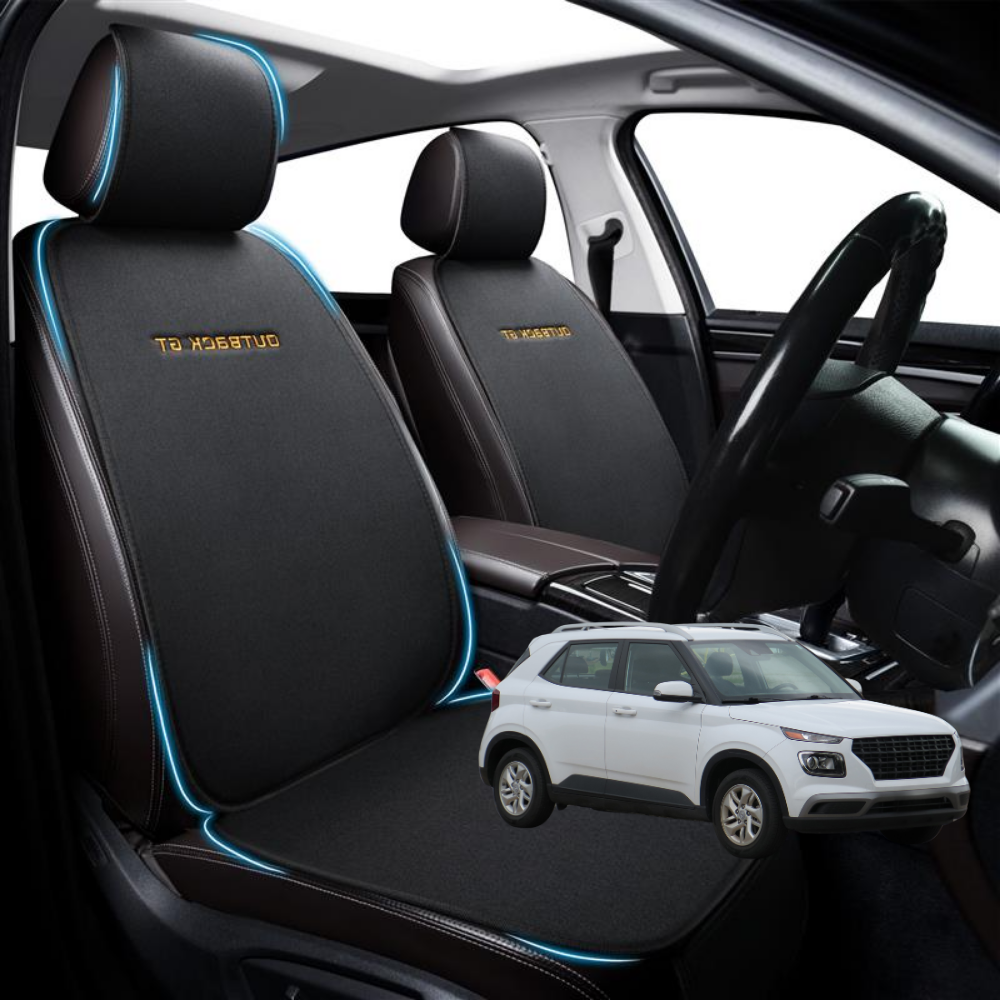 Car Front Seat Cushion Pad for Hyundai Venue 2019 - Current QX - Pressure Relief - 27 x 26 x 10 cm