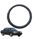 Steering Wheel Cover for Toyota Camry 1987 - 1993 V20, XV10 - Black Microfiber Leather - Circle 38 cm-1