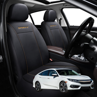 Car Front Seat Cover for Honda Civic 2016 - 2021 (10th Gen) - Black - 27 x 26 x 10 cm