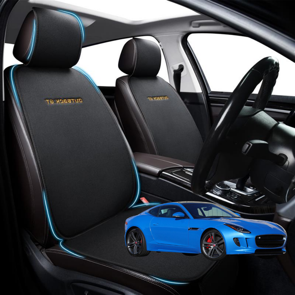 Car Front Sideless Seat Cushion for Jaguar F-TYPE 2013 - Current (X152) - Pressure Relief - 27 x 26 x 10 cm