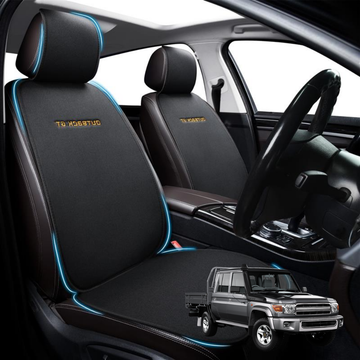 Car Front Sideless Seat Cushion for Toyota LandCruiser 79 Series Double Cab 2012 - Current - Pressure Relief - 27 x 26 x 10 cm