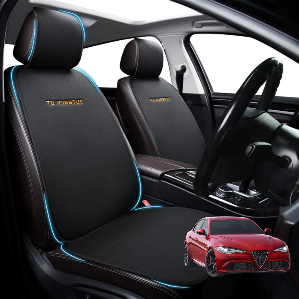 Car Front Seat Cushion Pad for Alfa Romeo Giulia 2016 - Current (952) - Pressure Relief - 27 x 26 x 10 cm