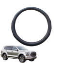 Steering Wheel Cover for GWM Haval Tank 500 2024 - Current - Black Microfiber Leather - Circle 38 cm-1
