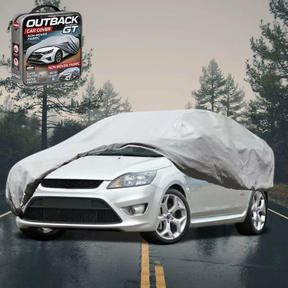 Silver Shield Outdoor Car Cover for Ford Focus 2011 - 2018 LS, LW,LW MKII, LZ L - Grey