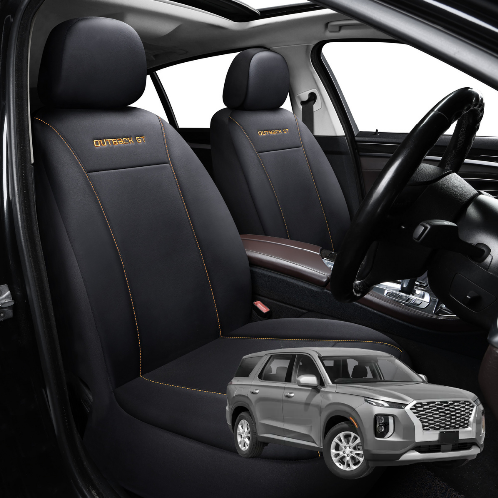 Car Front Seat Cover for Hyundai Palisade 2021 - Current 7 Seater - Black - 27 x 26 x 10 cm