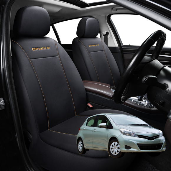 Car Front Seat Cover for Toyota Yaris 2011 - 2020 XP90, XP130 - Black - 27 x 26 x 10 cm