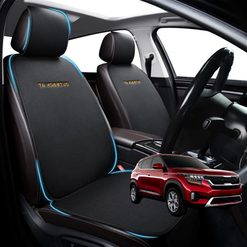 Car Front Sideless Seat Cushion for Kia Seltos 2019 - Current (KX3 SP2c) - Pressure Relief - 27 x 26 x 10 cm