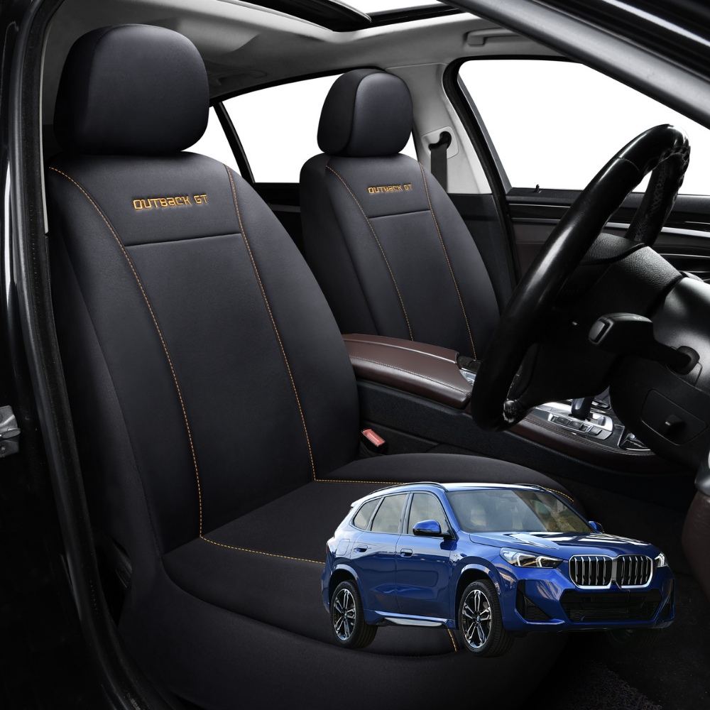 Car Front Seat Cover for BMW X1 2023 - Current (U11) - Black