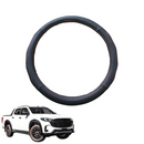 Steering Wheel Cover for Mazda BT-50 2025 - Current - Black Microfiber Leather - Circle 38 cm-1