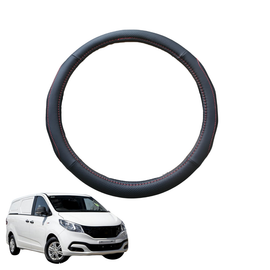 Steering Wheel Cover for LDV G10 Van 2015 - Current SV7A, SV7C - Black Microfiber Leather - Circle 38 cm