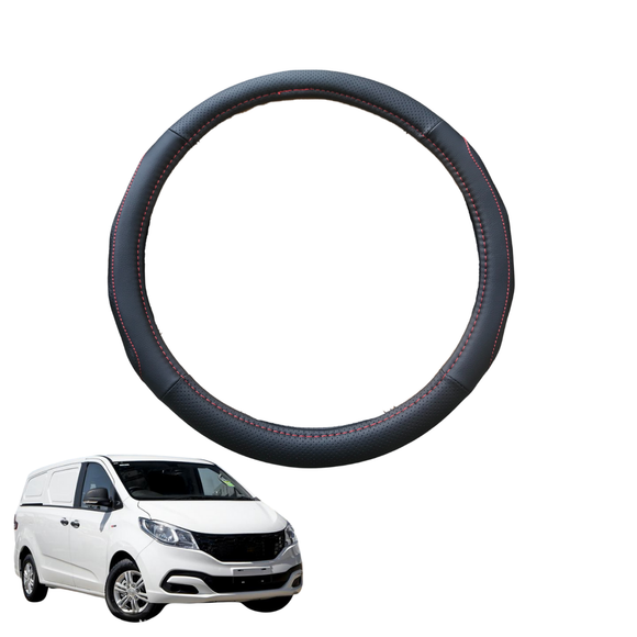 Steering Wheel Cover for LDV G10 Van 2015 - Current SV7A, SV7C - Black Microfiber Leather - Circle 38 cm