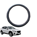 Steering Wheel Cover for Mazda CX-5 2012 - 2017 (KE) - Black Microfiber Leather - Circle 38 cm-1