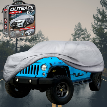 Silvershield Outdoor Car Cover for Jeep Wrangler 2007 - 2018 Rubicon (JK) - LC - Grey