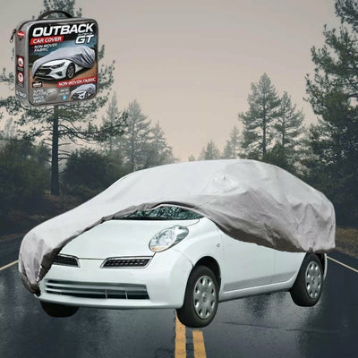 Silvershield Outdoor Car Cover for Nissan Micra 2007 - 2010 (K12) L - Grey