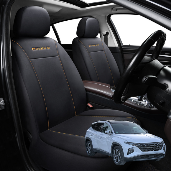 Car Front Seat Cover for Hyundai Tucson 2015 - 2020 (TL) - Black - 27 x 26 x 10 cm