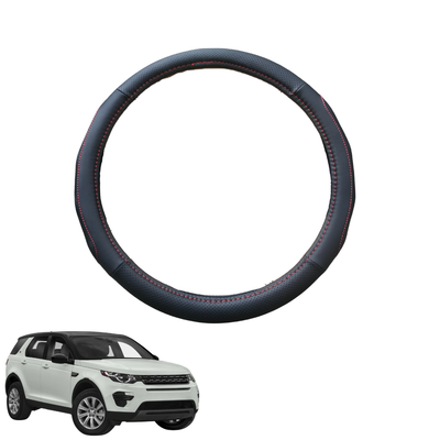 Steering Wheel Cover for Land Rover Discovery Sport 2019 - Current - Black Microfiber Leather - Circle 38 cm