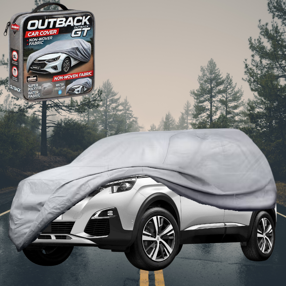 Silver Shield Outdoor Car Cover for Peugeot 3008 SUV 2007 - 2017 (T8) LC - Grey