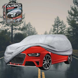 Silvershield Outdoor Car Cover for Audi A4 S4 RS4 2008 - 2015 (B8) L - Grey