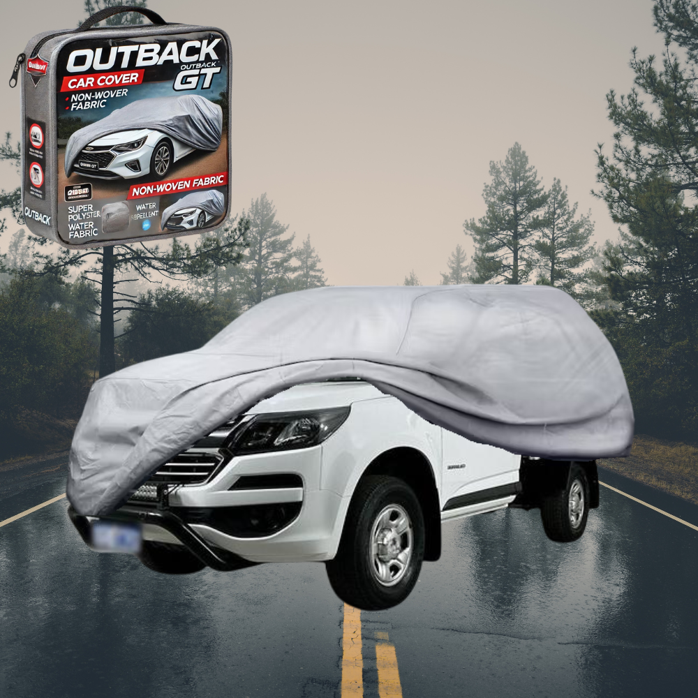Silver Shield Outdoor Car Cover for Holden Colorado Ute Single Cab 2012 - 2016 RG, VF XL - Grey