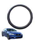 Steering Wheel Cover for BMW M5 2017 - Current (F90) - Black Microfiber Leather - Circle 38 cm-1