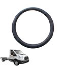 Steering Wheel Cover for Ford Transit Cab 2014 - Current VO - Black Microfiber Leather - Circle 38 cm-1
