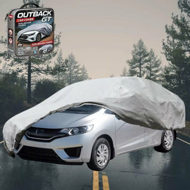 Silvershield Outdoor Car Cover for Honda Jazz 2014 - 2021 (FIT GK/GH/GP) L - Grey