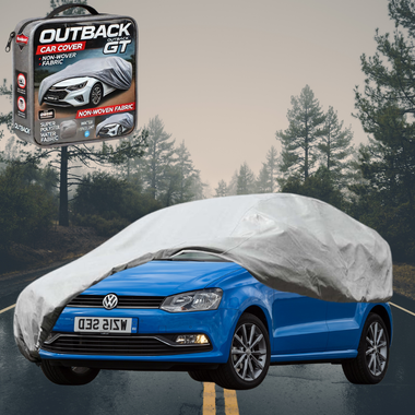 Silvershield Outdoor Car Cover for VolksWagen Polo 2009 - 2017 (MK5) - L - Grey