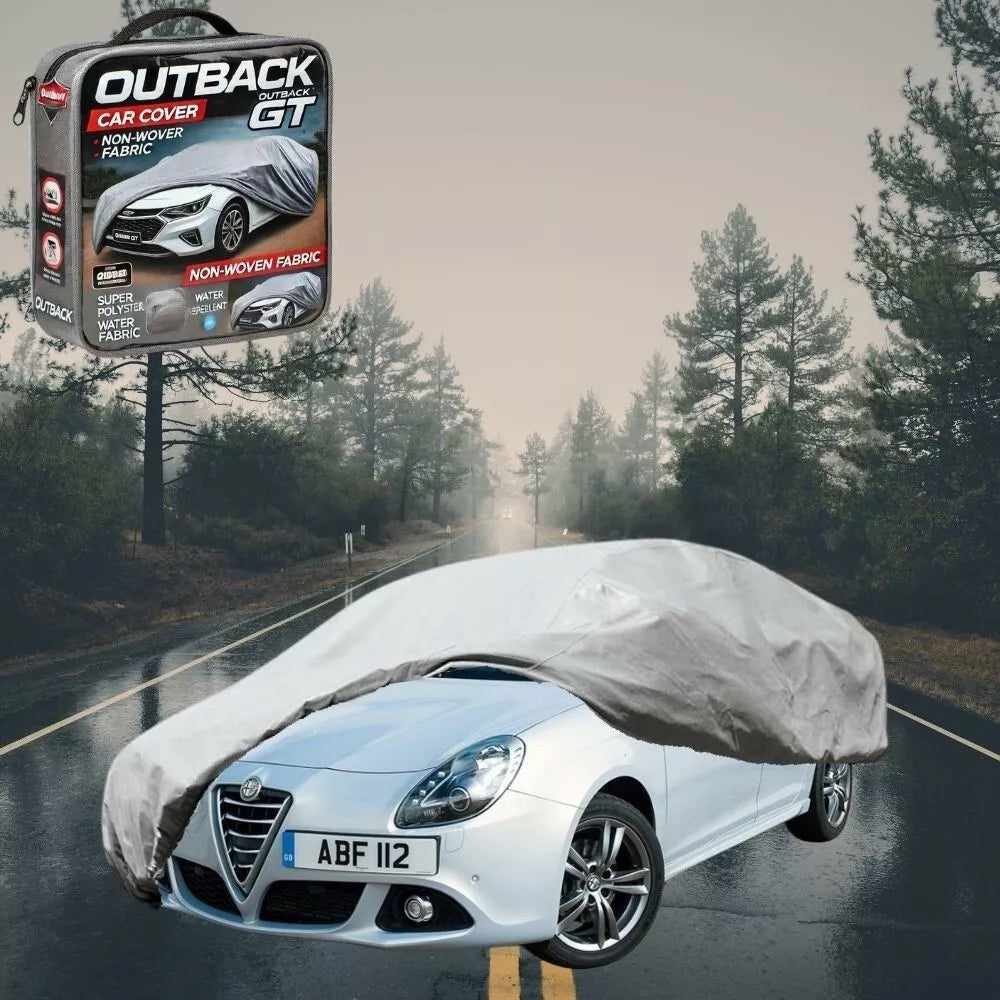 Silver Shield Outdoor Car Cover for Alfa Romeo Giulietta Manual 2010 - 2020 L - Grey