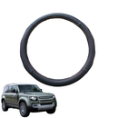 Steering Wheel Cover for Land Rover Defender 90 2020 - Current L663 - Black Microfiber Leather - Circle 38 cm-1