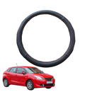 Steering Wheel Cover for Suzuki Baleno 2015 - Current EW - Black Microfiber Leather - Circle 38 cm-1