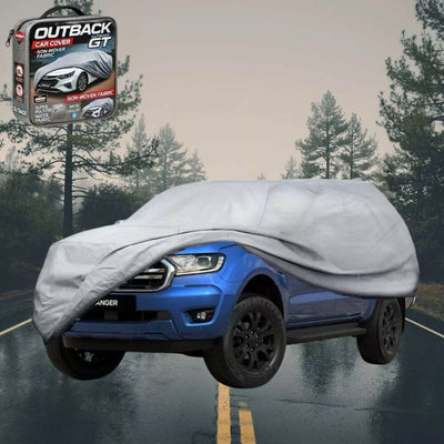 Silvershield Outdoor Car Cover for Ford Ranger 2018 - 2022 (PX3 Dual Cab Ute) XL - Grey