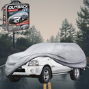 Silvershield Outdoor Car Cover for Nissan Navara Dual Cab 1997 - 2018 (DX/D22 STR) XL - Grey-1