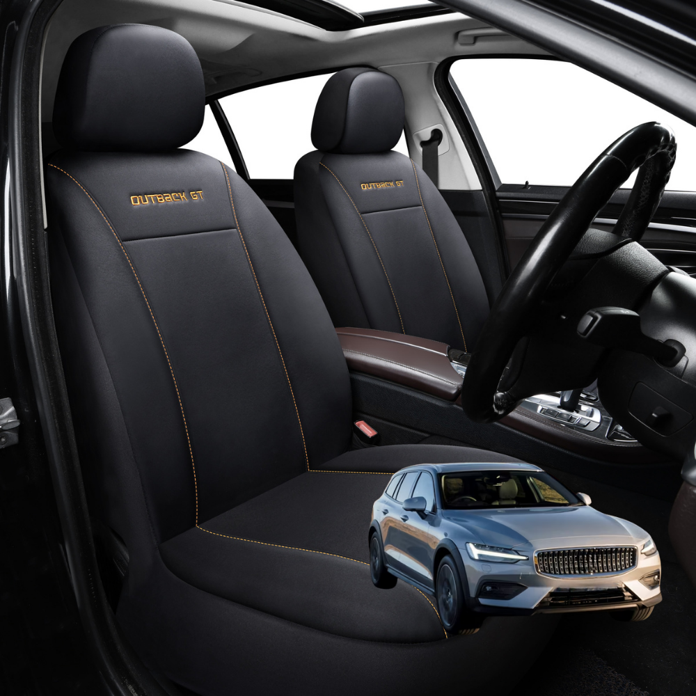 Car Front Seat Cover for Volvo V60 2019 - Current Cross Country - Black