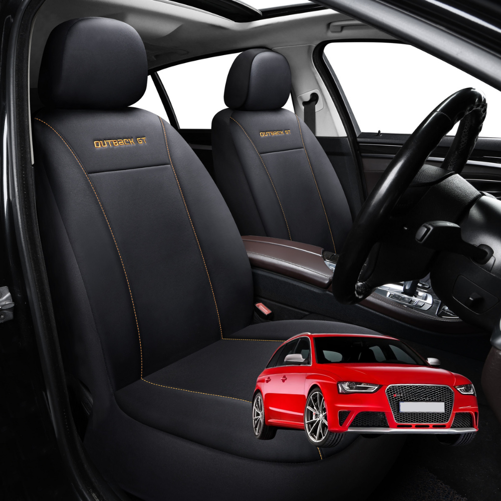 Car Front Seat Cover for Audi A4 S4 RS4 2008 - 2015 (B8) - Black - 27 x 26 x 10 cm