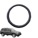 Steering Wheel Cover for Mazda Tribute 2007 - 2011 - Black Microfiber Leather - Circle 38 cm-1