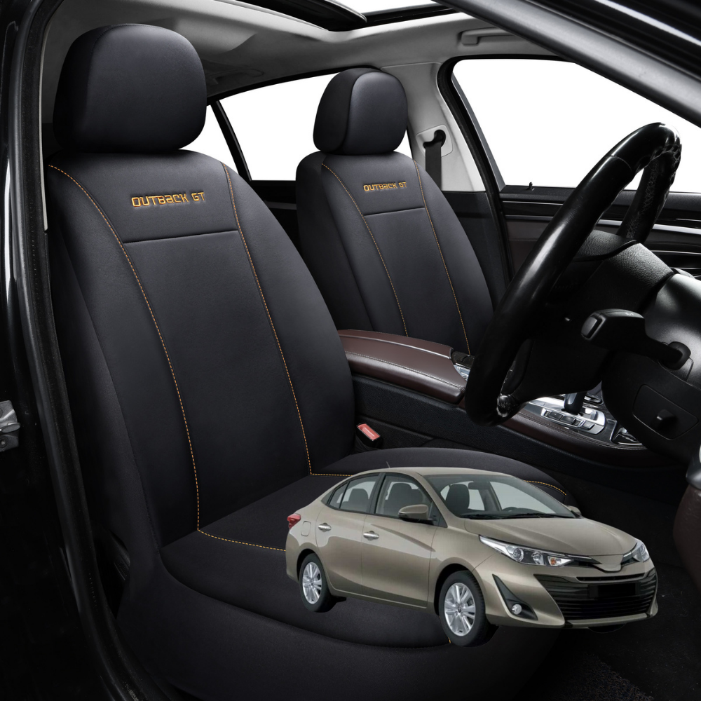 Car Front Seat Cover for Toyota Yaris 2020 - Current  - Black