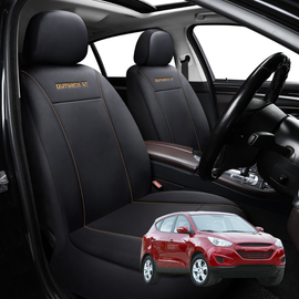 Car Front Seat Cover for Hyundai iX35 2010 - 2015 (LM) - Black - 27 x 26 x 10 cm