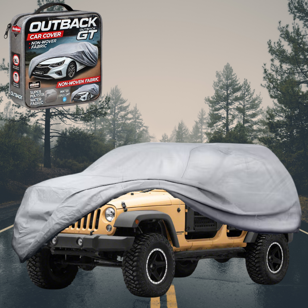 Silvershield Outdoor Car Cover for Jeep Wrangler 2006 - 2018 (4-Door JK) LC - Grey