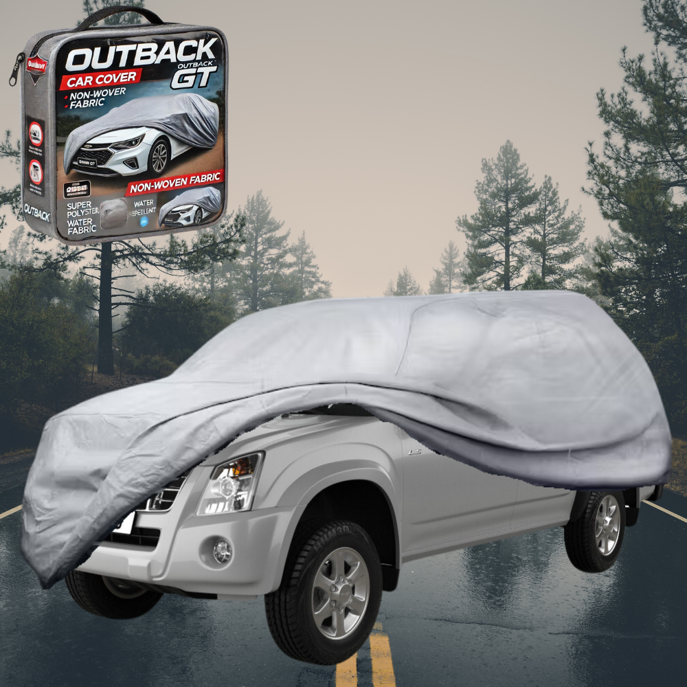 Silver Shield Outdoor Car Cover for Isuzu D-Max Crew Cab 2008 - 2011 LC - Grey