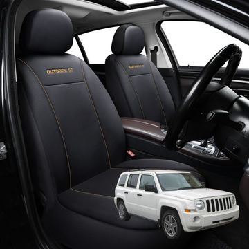 Car Front Seat Cover for Jeep Patriot 2006 - 2015 MK - Black - 27 x 26 x 10 cm