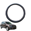 Steering Wheel Cover for VolksWagen Tiguan 2008 - 2016 - Black Microfiber Leather - Circle 38 cm-1