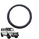 Steering Wheel Cover for Mercedes-Benz G-Class 2018 - Current (W463A) - Black Microfiber Leather - Circle 38 cm-1