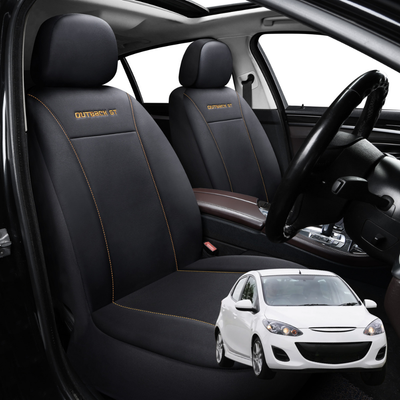 Car Front Seat Cover for Mazda 2 2007 - 2014 DE - Black - 27 x 26 x 10 cm