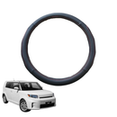 Steering Wheel Cover for Toyota Rukus 2010 - 2015 - Black Microfiber Leather - Circle 38 cm-1