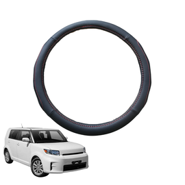 Steering Wheel Cover for Toyota Rukus 2010 - 2015 - Black Microfiber Leather - Circle 38 cm