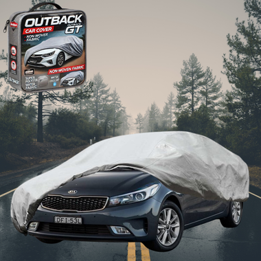 Silvershield Outdoor Car Cover for Kia Cerato 2013 - 2018 (YD) - L - Grey