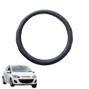 Steering Wheel Cover for Mazda 2 2007 - 2014 DE - Black Microfiber Leather - Circle 38 cm-1