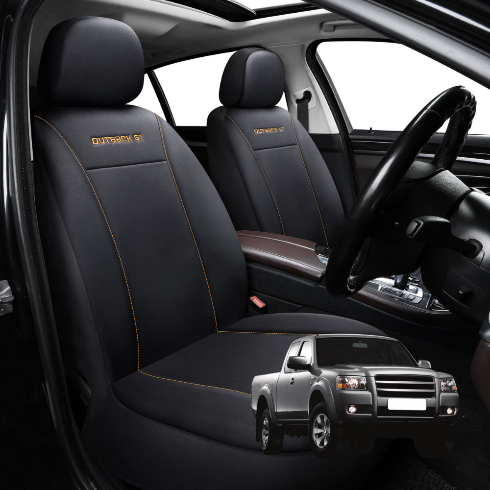Car Front Seat Cover for Ford Ranger 2006 - 2011 (PJ/PK) - Black - 27 x 26 x 10 cm