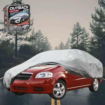 Silvershield Outdoor Car Cover for Holden Barina 2005 - 2011 (TK) L - Grey